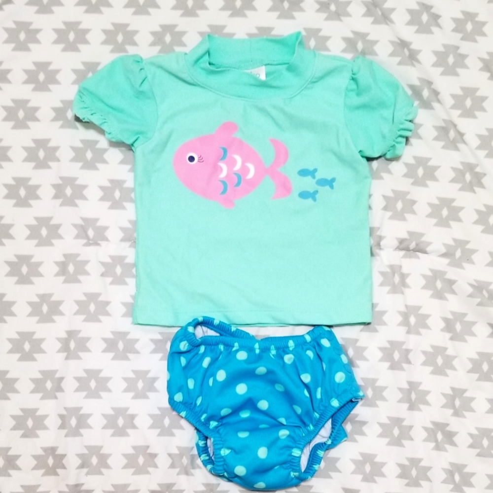 NWOT Kiko & Max Rash Guard Swimsuit M (16-21 lbs) 6-9mo